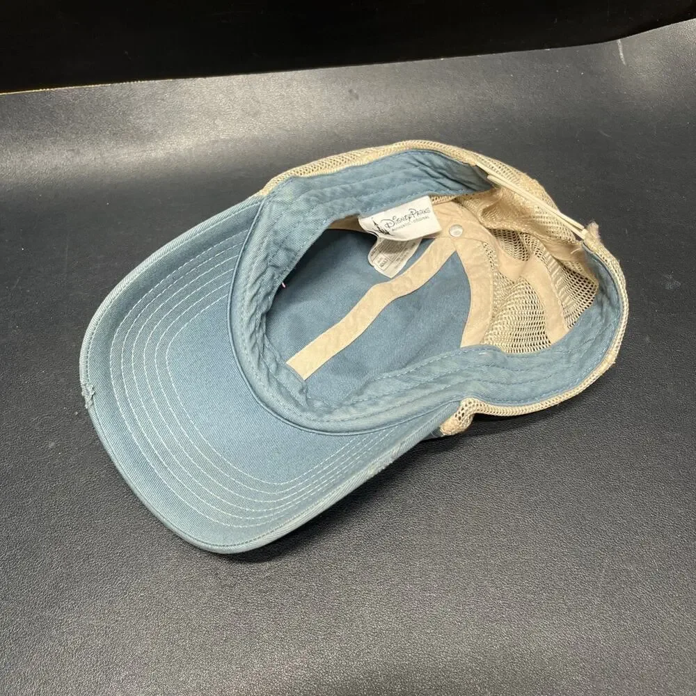 Disney Parks Donald Duck Adult Trucker Hat -This Is My Happy Face Distressed VTG